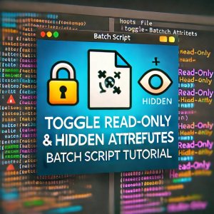 How to Toggle Read-Only and Hidden Attributes for Hosts File | Batch Script Tutorial